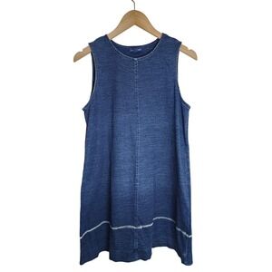J. Jill Tunic Women's Small Low Tide Sleeveless Swing Pure‎ Indigo Blue